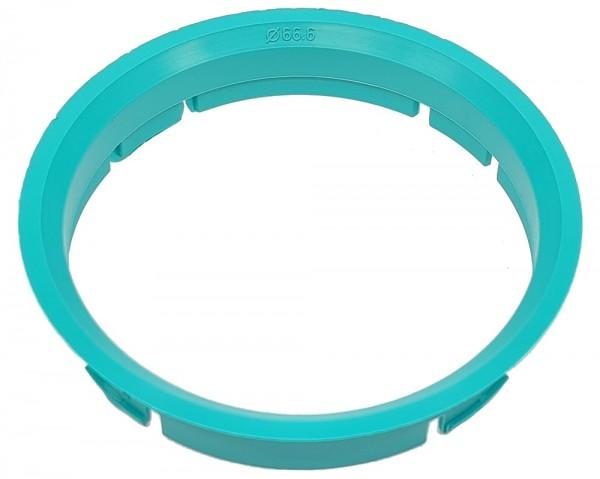 1 Stück Zentrierring - Außendurchmesser: 70,0 mm - Innendurchmesser: 66,6 mm - Farbe: Türkis
