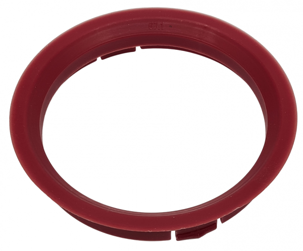 1 Stück Zentrierring - Außendurchmesser: 74,1 mm - Innendurchmesser: 67,1 mm - Farbe: Bordeaux