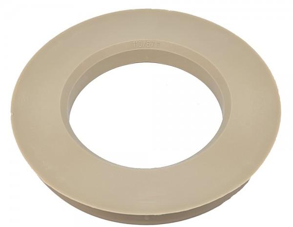 1 Stück Zentrierring - Außendurchmesser: 110,0 mm - Innendurchmesser: 67,1 mm - Farbe: Beige