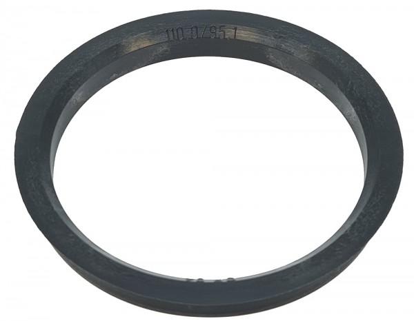 1 Stück Zentrierring - Außendurchmesser: 110,0 mm - Innendurchmesser: 95,1 mm - Farbe: Dunkelgrau