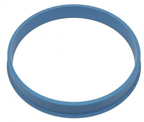 1 Stück Zentrierring - Außendurchmesser: 89,1 mm - Innendurchmesser: 84,1 mm - Farbe: Hellblau