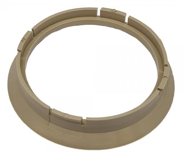1 Stück Zentrierring - Außendurchmesser: 64,0 mm - Innendurchmesser: 57,1 mm - Farbe: Beige