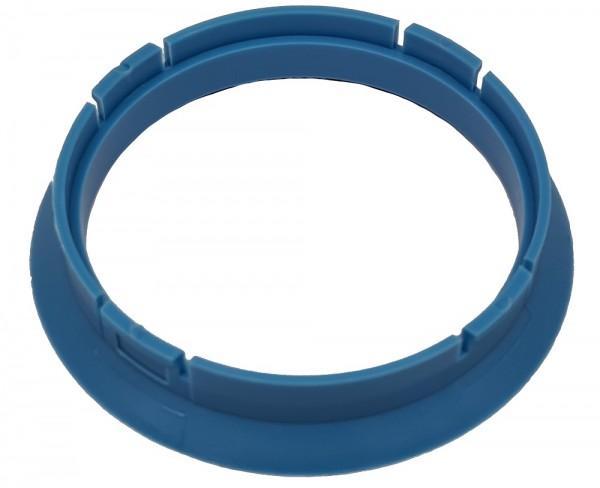 1 Stück Zentrierring - Außendurchmesser: 64,0 mm - Innendurchmesser: 58,1 mm - Farbe: Blau