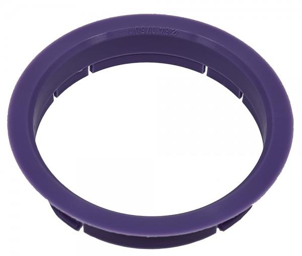 1 Stück Zentrierring - Außendurchmesser: 64,0 mm - Innendurchmesser: 60,1 mm - Farbe: Lila