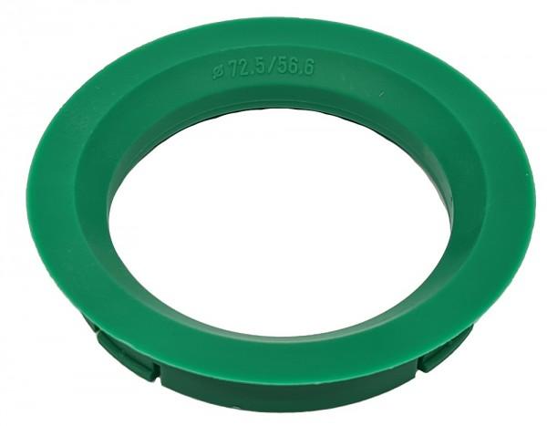 1 Stück Zentrierring - Außendurchmesser: 72,5 mm - Innendurchmesser: 56,6 mm - Farbe: Grün