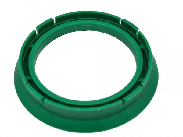 1 Stück Zentrierring - Außendurchmesser: 72,5 mm - Innendurchmesser: 56,6 mm - Farbe: Grün
