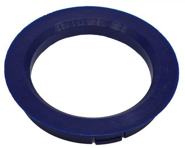 1 Stück Zentrierring - Außendurchmesser: 72,5 mm - Innendurchmesser: 58,1 mm - Farbe: Violett