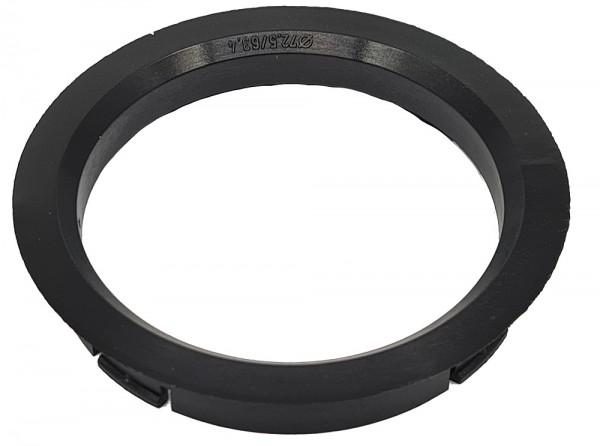 1 Stück Zentrierring - Außendurchmesser: 72,5 mm - Innendurchmesser: 63,4 mm - Farbe: Schwarz