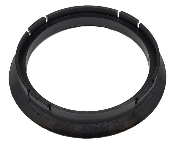 1 Stück Zentrierring - Außendurchmesser: 72,5 mm - Innendurchmesser: 63,4 mm - Farbe: Schwarz