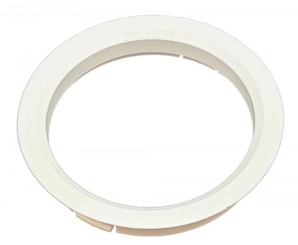 1 Stück Zentrierring - Außendurchmesser: 72,5 mm - Innendurchmesser: 65,1 mm - Farbe: Weiß