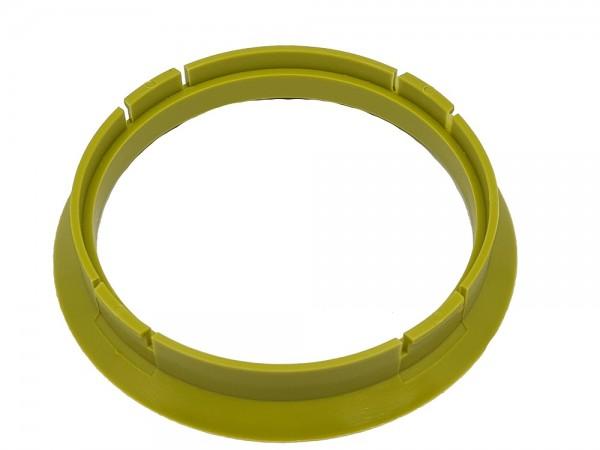 1 Stück Zentrierring - Außendurchmesser: 72,5 mm - Innendurchmesser: 66,6 mm - Farbe: Gelb