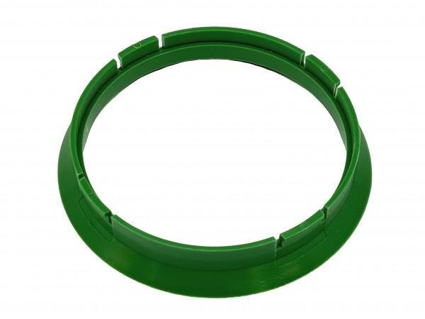 1 Stück Zentrierring - Außendurchmesser: 72,5 mm - Innendurchmesser: 67,1 mm - Farbe: Grün