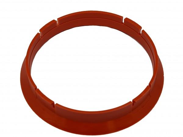 1 Stück Zentrierring - Außendurchmesser: 72,5 mm - Innendurchmesser: 69,1 mm - Farbe: Blutorange