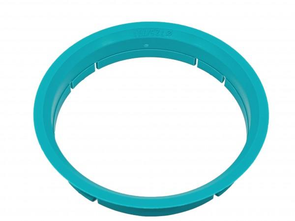 1 Stück Zentrierring - Außendurchmesser: 72,5 mm - Innendurchmesser: 70,1 mm - Farbe: Tütkis