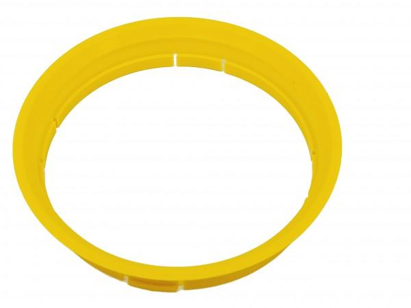 1 Stück Zentrierring - Außendurchmesser: 72,5 mm - Innendurchmesser: 71,6 mm - Farbe: Gelb
