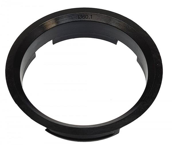 1 Stück Zentrierring - Außendurchmesser: 63,4 mm - Innendurchmesser: 60,1 mm - Farbe: Schwarz