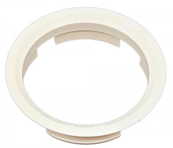 1 Stück Zentrierring - Außendurchmesser: 63,4 mm - Innendurchmesser: 58,6 mm - Farbe: Elfenbeinfarben