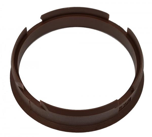 1 Stück Zentrierring - Außendurchmesser: 72,6 mm - Innendurchmesser: 66,6 mm - Farbe: Braun