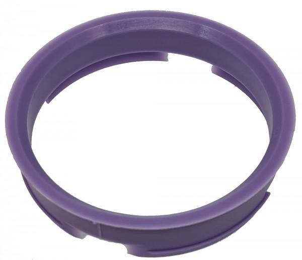 1 Stück Zentrierring - Außendurchmesser: 72,6 mm - Innendurchmesser: 66,1 mm - Farbe: Lila
