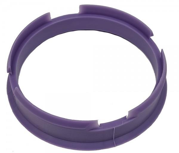 1 Stück Zentrierring - Außendurchmesser: 72,6 mm - Innendurchmesser: 66,1 mm - Farbe: Lila