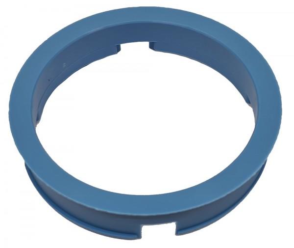1 Stück Zentrierring - Außendurchmesser: 72,6 mm - Innendurchmesser: 64,1 mm - Tesla S - Farbe: Hellblau