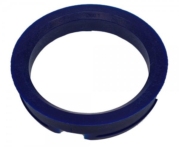 1 Stück Zentrierring - Außendurchmesser: 72,6 mm - Innendurchmesser: 60,1 mm - Farbe: Dunkelblau