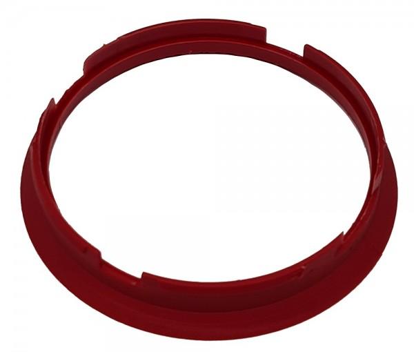 1 Stück Zentrierring - Außendurchmesser: 76,9 mm - Innendurchmesser: 72,6 mm - Farbe: Kirschrot