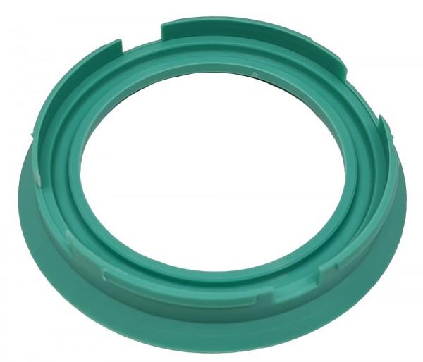 1 Stück Zentrierring - Außendurchmesser: 76,9 mm - Innendurchmesser: 57,1 mm - Farbe: Mint