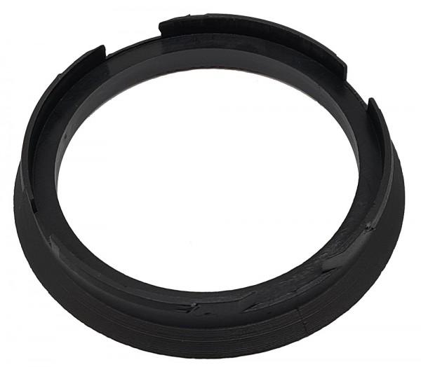 1 Stück Zentrierring - Außendurchmesser: 76,9 mm - Innendurchmesser: 65,1 mm - Farbe: Schwarz