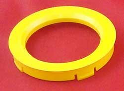 1 Stück Zentrierring - Aussendurchmesser: 60,1 mm - Innendurchmesser: 54,1 mm - Farbe:  Gelb
