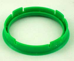 1 Stück Zentrierring - Aussendurchmesser: 76,0 mm - Innendurchmesser: 57,1 mm - Farbe:  Grün