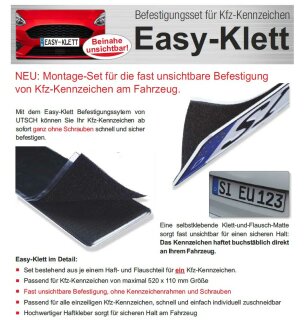 1 Stück Klett Befestigung Easy-Klett - Couleur-Autosport Ihr Kompeten,  16,95 €